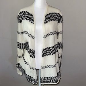 Element Eden NWT cardigan ivory/black size large